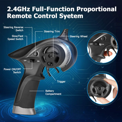 HAIBOXING Ferngesteuertes Auto 4WD RC Auto 36 km/h Hochgeschwindigkeits 1/18 Monstertruck 2.4GHz All Terrain Wasserdicht Rennauto Geländewagen, Crawler Spielzeug Geschenk für Kinder Erwachsene