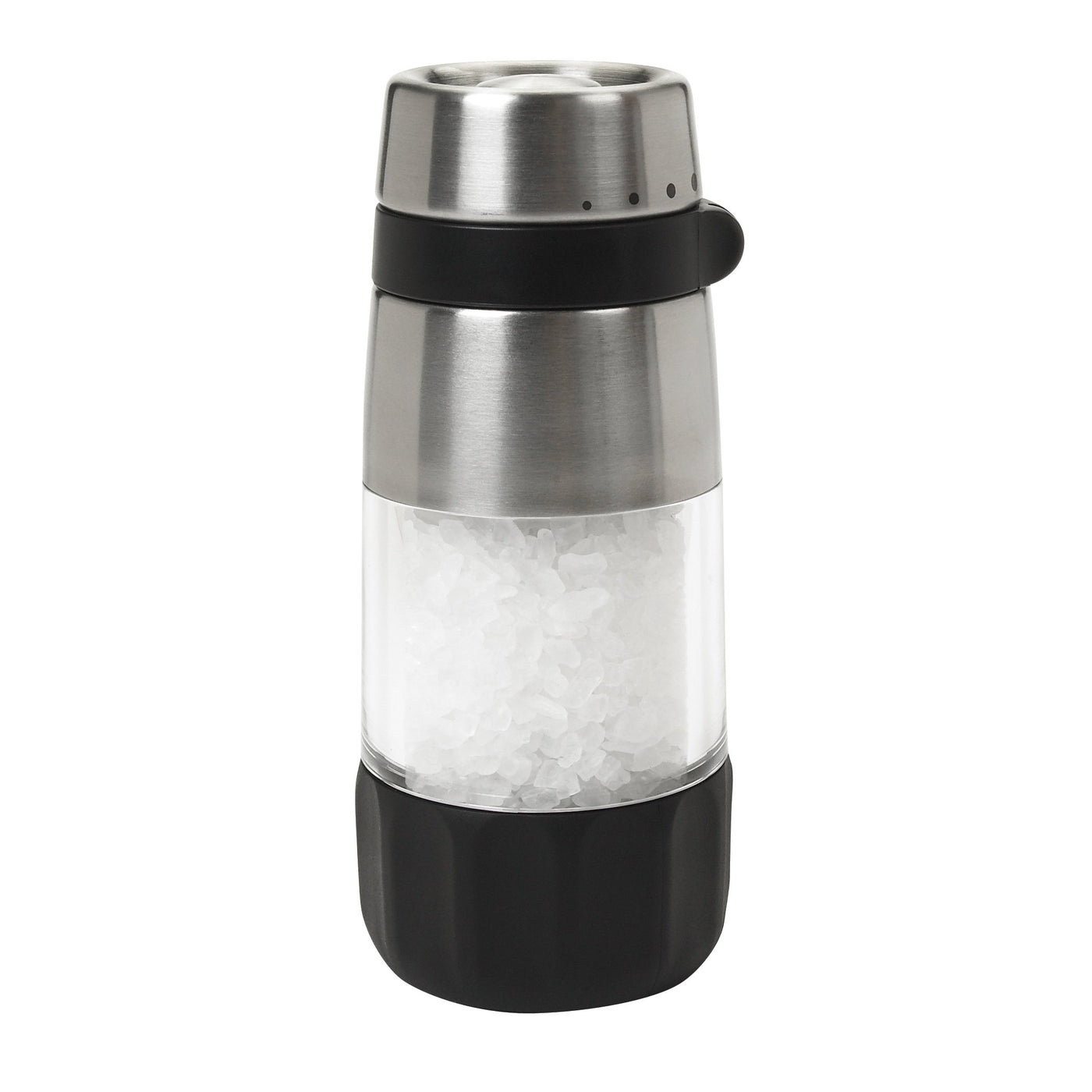 OXO Good Grips Elegante Salzmühle aus Edelstahl, Silber