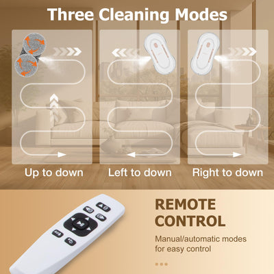 CHOVERY 3000Pa Fensterputzroboter, Fensterroboter mit Sprühfunktion, Automatischer Fensterputzer, Fensterreiniger Roboter Elektrisch mit Dual-Wasserspray, CL3