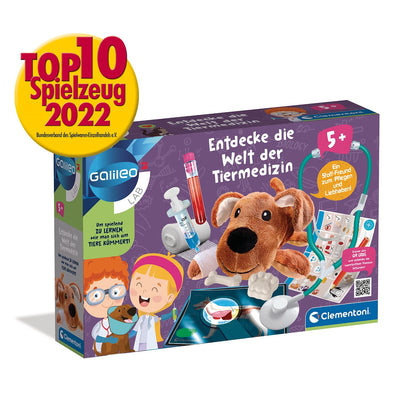 Clementoni Galileo Lab – Entdecke die Welt der Tiermedizin, spannendes Spielset mit vielen Utensilien & nützlichen Informationen, für angehende Tierärzte ab 5 Jahren von Clementoni 59262