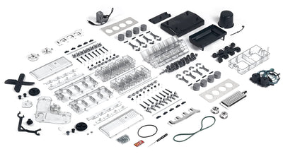 Franzis 67114 große Technikbausatz V8-Motor: Baue den legendären V8-Motor nach und erlebe was hinter der Technik steckt!