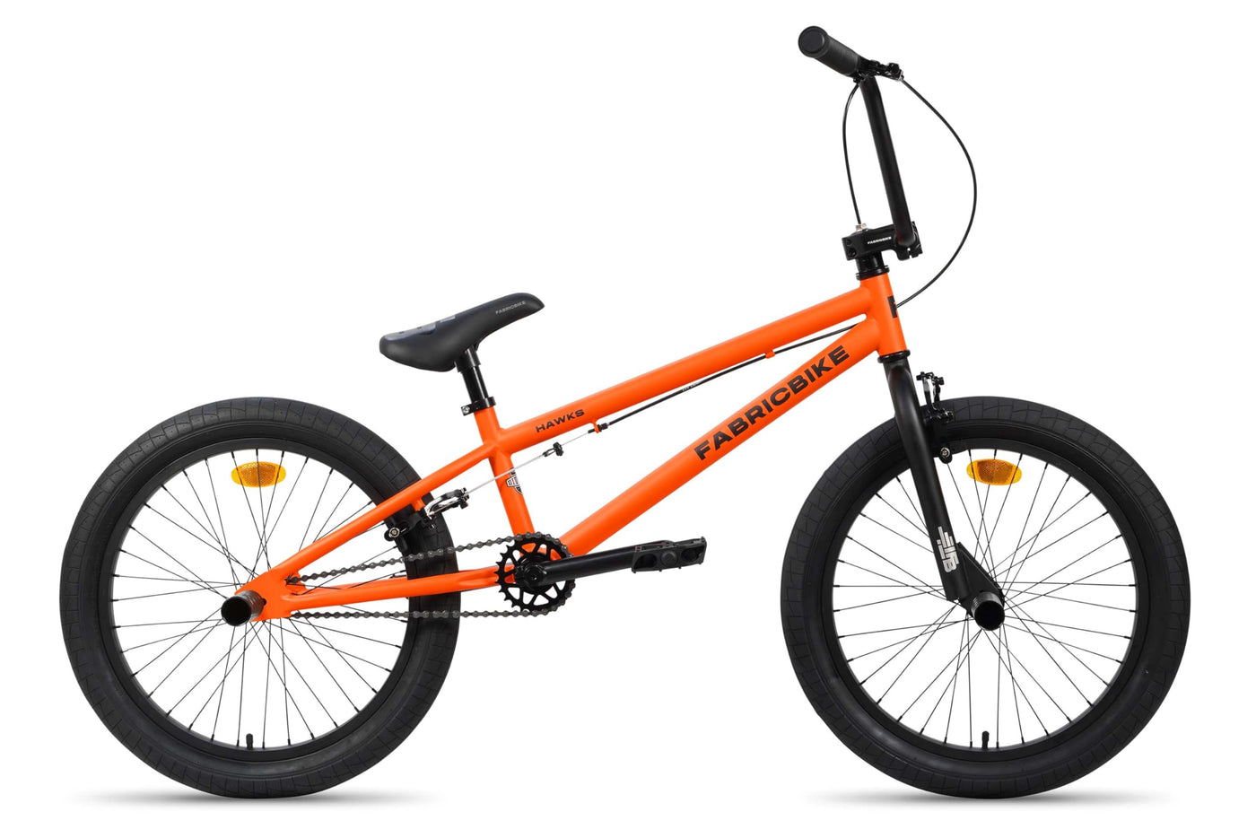 FabricBike Hawks - 20' BMX-Rad, leichtes Freestyle-Rad für 6- bis 13-Jährige, 360-Grad-Rotor, 3 Farben erhältlich. (Matte Orange)