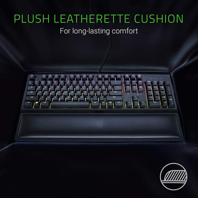 Razer Wrist Rest - Ergonomische Handballenauflage für Gaming Tastaturen im Full-Size-Format (Polsterung aus Memory-Schaumstoff, bezogen mit weichem Kunstleder) Schwarz