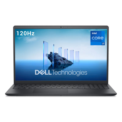 Dell 15 Laptop DC15250 15.6" FHD (1920 x 1080) 120Hz, Intel Core i7-1355U, Intel UHD Graphics, 16GB DDR4 RAM, 512GB SSD, Windows 11 Home, QWERTZ Backlit Keyboard - Black