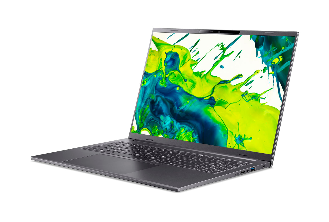 Acer Aspire 16 AI (A16-11M-X1CW) AI Laptop, Copilot+ PC, 16" WUXGA IPS 120Hz Display, Qualcomm Snapdragon X X1-26-100, 16 GB RAM, 512 GB SSD, Qualcomm Adreno GPU, Windows 11, QWERTZ Layout
