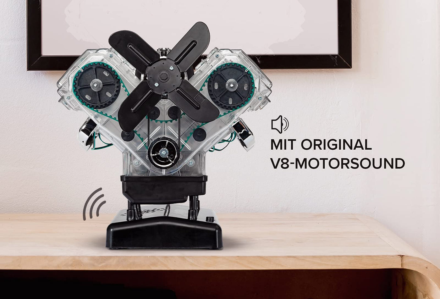 Franzis 67114 große Technikbausatz V8-Motor: Baue den legendären V8-Motor nach und erlebe was hinter der Technik steckt!