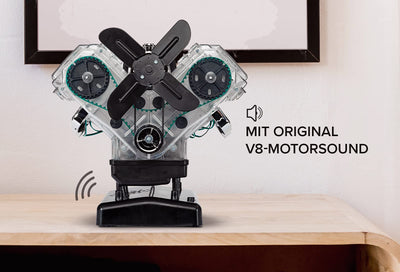 Franzis 67114 große Technikbausatz V8-Motor: Baue den legendären V8-Motor nach und erlebe was hinter der Technik steckt!