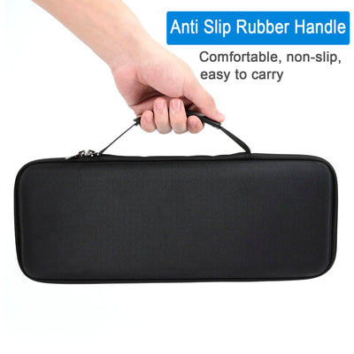 RAIACE Hartschalen-Reisetasche für Logitech K380 Wireless Multi-Device Keyboard und Logitech M350 Mouse Combo. - Schwarz (schwarzes Futter)