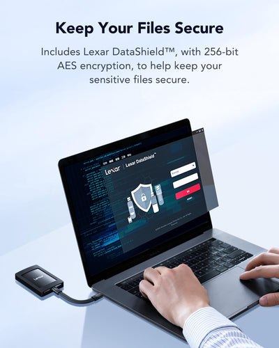 Lexar SL500M 1TB Externe SSD mit Magnetsatz, USB3.2 Gen2x2 Portable SSD, bis zu 2000MB/s Lesen, Kompaktes Externe Solid State Drive Ultra Slim Kompatibel mit iPhone 15 Serie/Mac/PS5/XBOX/Laptop/PC