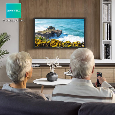 Antteq AB42D1 Fernseher 42 Zoll (TV 107 cm), Dolby Audio, LED, Triple Tuner DVB-C / T2 / S2, CI+, HDMI, Mediaplayer per USB, digitaler Audioausgang, incl. Hotelmodus