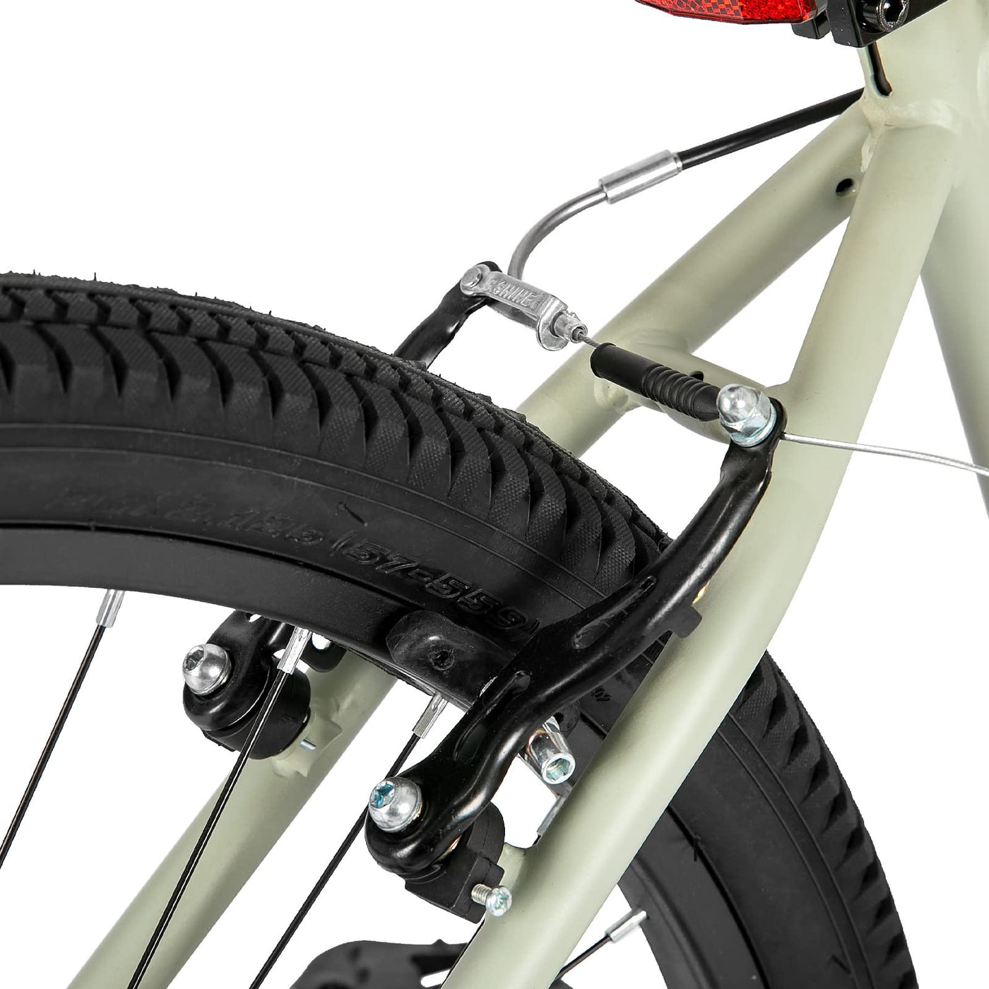 Hiland 24 Zoll Kinderfahrrad für Jungen und Mädchen, Jugendliche BMX, Freestyle, 2 Stahl Pegs, Kettenschutz, Freilauf Schwarz Grau