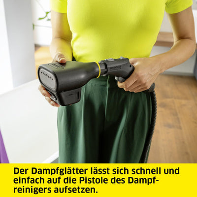 Kärcher Dampfglätter, Kunststoff, passend für alle Kärcher Dampfreiniger, besonders trockener und heißer Dampf, schwarz