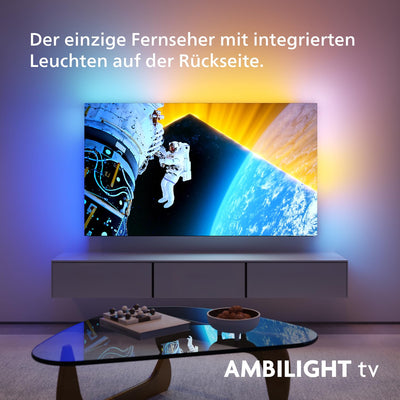 Philips Ambilight 65OLED809 4K OLED Smart TV - 65-Zoll Display mit P5 AI Perfect Picture, Ultra HD Google TV, Dolby Vision und Dolby Atmos Sound - Funktioniert mit Alexa und Google Sprachassistent