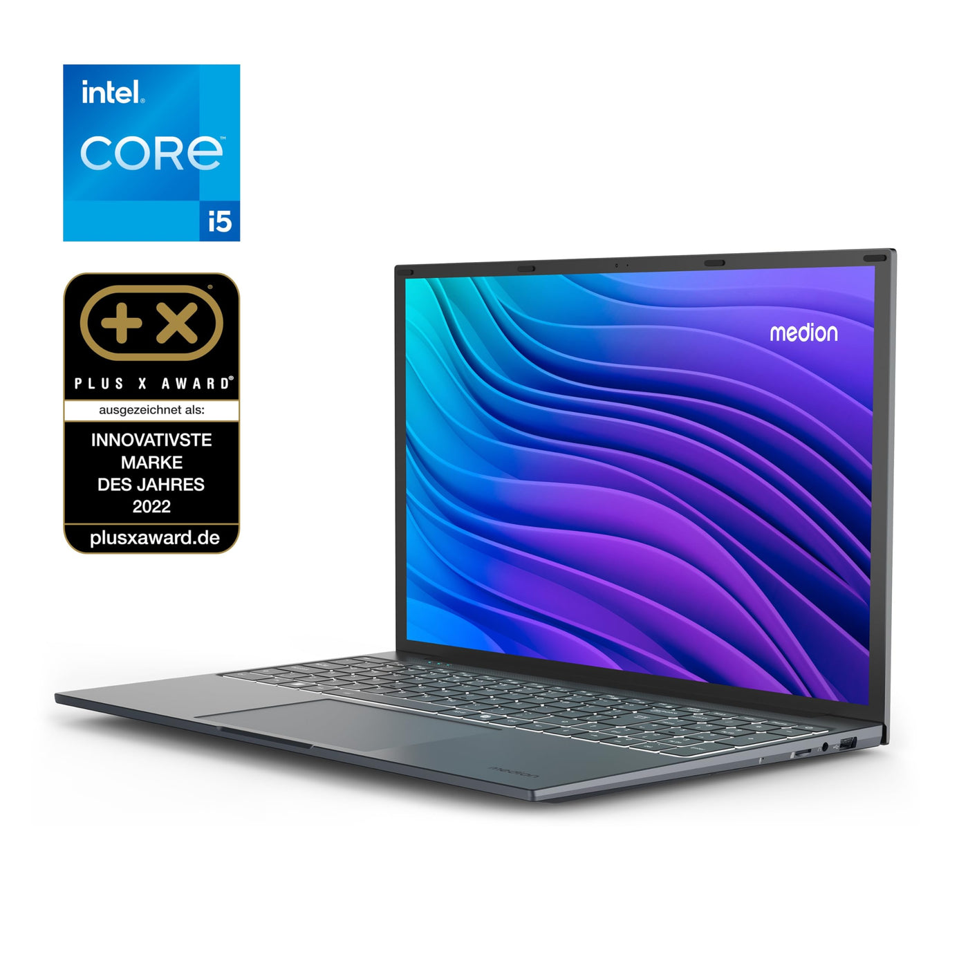 MEDION E16433 40,6 cm (16 Zoll) Full HD+ Laptop (Intel Core i5-13420H, 1 TB SSD, 16GB DDR5 RAM, 16:10 Display, Full HD Webcam, WLAN, Win 11 Home)