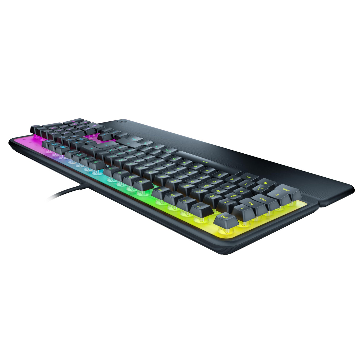 Turtle Beach Magma - Membrane RGB Gaming Keyboard mit Membrantasten, Advanced Anti-Ghosting, Easy-Shift Technologie, RGB-Beleuchtung, abnehmbare Handballenauflage