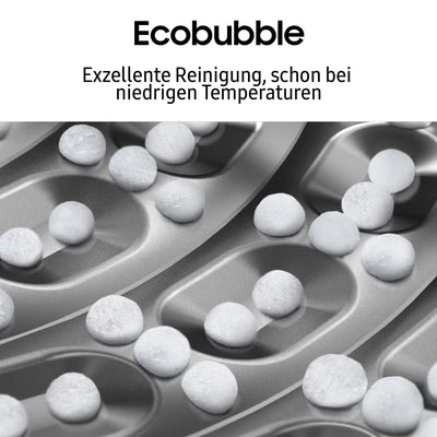 Samsung Waschmaschine, 9 kg, 1.400 U/min, EEK: A, Mikroplastik-Programm, Ecobubble, 14 Programme, WiFi SmartControl, Schwarz, WW90CGC04AABEG