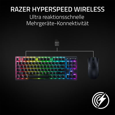 Razer Viper V3 HyperSpeed - Kabellose Esports Maus (Focus Pro 30K Optical Sensor, Bis zu 280 Std. Akku, Mechanische Maus-Switches der 2. Generation, kabellose Abtastrate von 4000 Hz) Schwarz