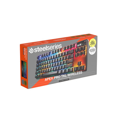 SteelSeries Apex Pro TKL Wireless Gen 3 - HyperMagnetic Gaming-Tastatur - OmniPoint 3.0 Switches - Anpassbares Ansprechverhalten - Sofort einsetzbare Presets - Rapid Tap/SOCD - OLED - DE QWERTZ Layout