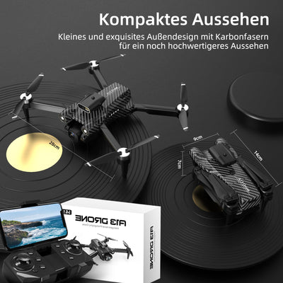 Drohne mit Kamera 4K, Mini Ferngesteuertes Flugzeug, Bürstenloser Motor 360°Flip Headless Modus WiFi 5G Bildübertragung Faltbar One Touch Start/Stop, 2 x 20 Mins Batterien, Kinderspielzeug, Schwarz