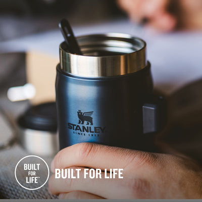 Stanley Classic Legendary Thermobehälter für Essen mit Göffel 400 ml - Hält 7 Stunden Heiß oder Kalt - Edelstahl Warmhaltebehälter Essen - BPA-Frei - Spülmaschinenfest - Nightfall