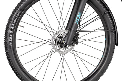 Axess Sandee DX ATB Mountainbike | MTB-Hardtail | 16-Gang Schaltung | hydraulische Scheibenbremsen | Straßenausstattung, Farbe:matt Black, Rahmengröße:16 Zoll
