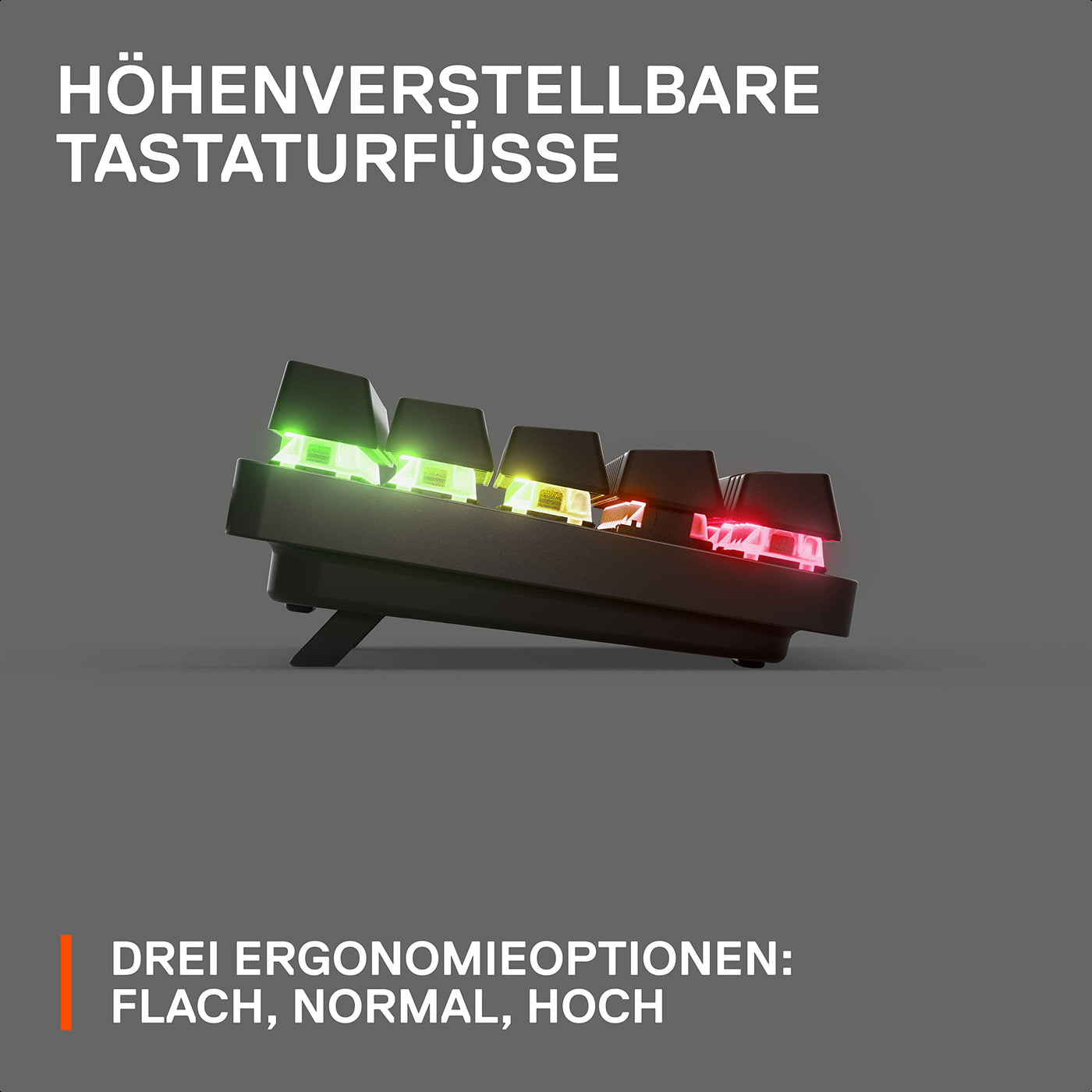 SteelSeries Apex Pro Mini Wireless HyperMagnetic Gaming-Tastatur – Die weltweit schnellste Tastatur – 60%-Formfaktor – RGB – PBT-Keycaps – Bluetooth – 2,4 GHz – USB-C – Deutsches Tastatur QWERTZ