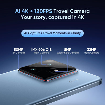 realme GT 7T 5G Smartphone,12+256GB,7000 mAh Battery,120W Charge,Dimensity 8400-MAX Chipset,IMX896 50MP Camera, AI Planner,6000nits Pro-Esports 120Hz Display,IP69,Blue,Amazon Exclusive