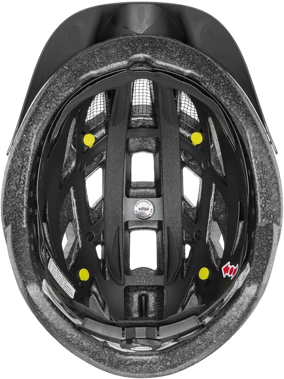 uvex City i-vo MIPS - Leichter City-Helm für Damen und Herren - MIPS-Sysytem - stufenlose Anpassung des Gurtbandes - Black matt - 52-57 cm