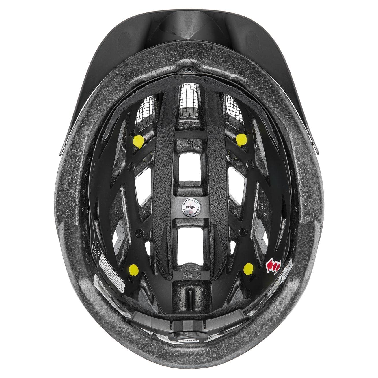 uvex City i-vo MIPS - Leichter City-Helm für Damen und Herren - MIPS-Sysytem - stufenlose Anpassung des Gurtbandes - Black matt - 52-57 cm