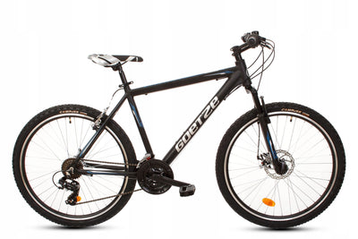 26 Zoll Alu Aluminium Kinderfahrrad Kinder Mädchen Jungen Jugend MTB Fahrrad Mountainbike Jugendfahrrad 18 Gang Bike Rad Gabelfederung Federgabel Hardtail Disk Scheibenbremse Schwarz MAHAVAN