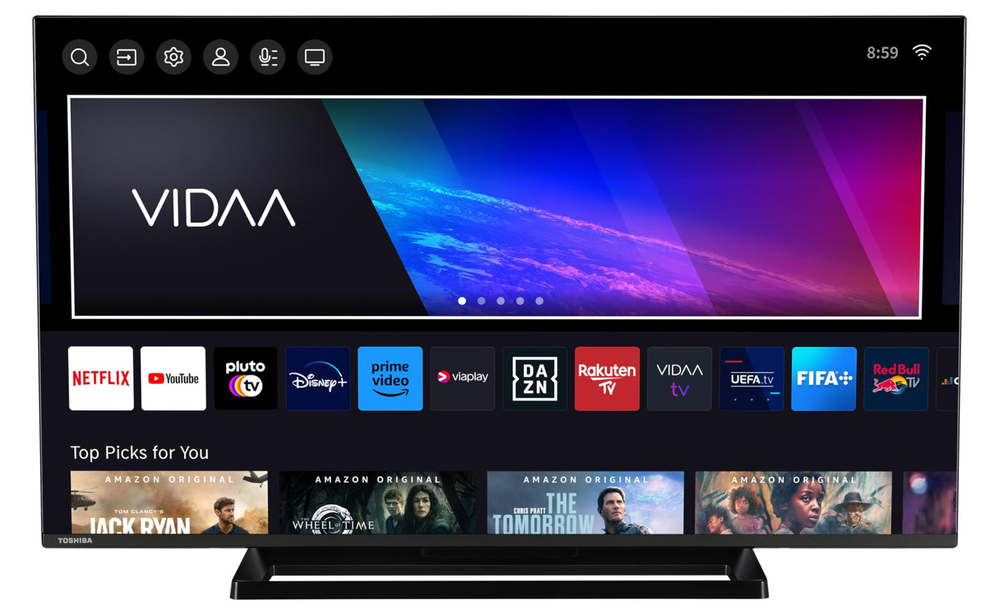 Toshiba 43LV3E63DAZ 43 Zoll Fernseher/VIDAA Smart TV (Full HD, HDR, Triple-Tuner, Bluetooth, Dolby Audio)