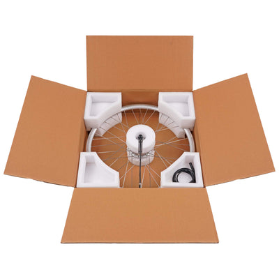 windmeile | E-Bike Nabenmotor Vorderrad, eingespeicht, Silber, 20', 36V/250W, E-Bike, Elektro Fahrrad, Pedelec