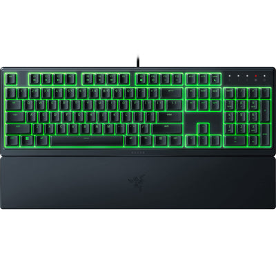 Razer Ornata V3 X - Flache Membran-Tastatur, mit Usb, Chroma RGB QWERTZ | DE-Layout, Schwarz & DeathAdder Essential (2021) - Essentielle Gaming-Maus mit optischem 6.400-DPI-Sensor Schwarz