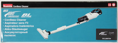 Makita DCL286FZW Akku-Staubsauger 18V mit Zykloneinheit (ohne Akku, ohne Ladegerät)