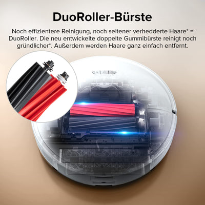roborock S8 Saugroboter mit Doppelbürste & 6000Pa & 3D strukturierte leichte Hindernisvermeidung Staubsauger Roboter Kompatibel mit Alexa für Tierhaare (Upgrade S7)