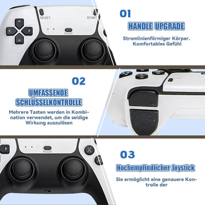 XIXIMENG M15 Retro Konsole Game Stick 50000+ Spielen 28 Emulator,4K HD Retro-Spielkonsole mit Zwei kabellose Controller,Plug and Play Wireless Videospielkonsole für TV,Geschenk für Erwachsene (128G)