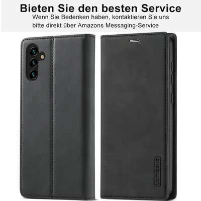 Ailicici für Samsung Galaxy A15 Hülle Leder [Mit Schutzfolie] Handyhülle für Samsung A15 Hülle Klappbar Leder Flip Wallet Stoßfeste Case Schutzhülle Klapphülle, für Samsung Galaxy A15 5G Hülle Leder