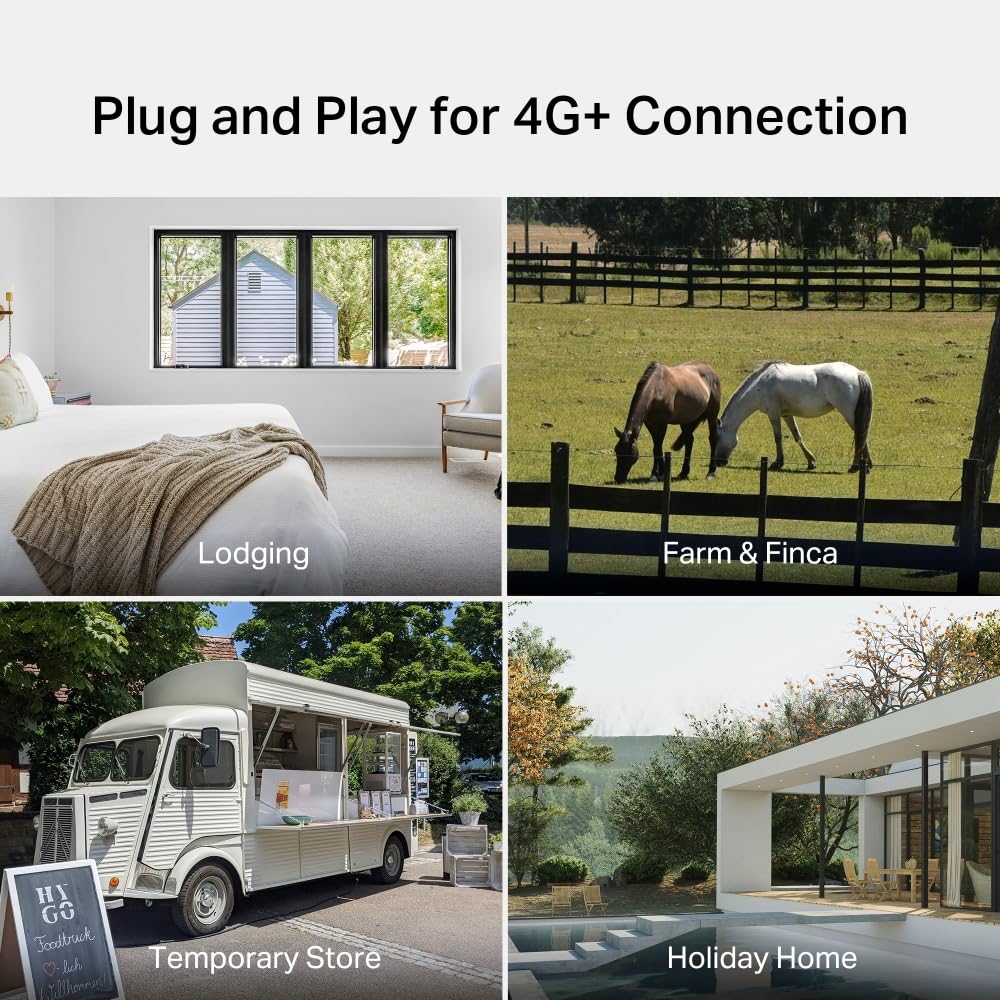 TP-Link Archer MR505 LTE Router, 4G+ Router unterstützt SIM Karten, 4G+ Cat6 bis zu 300Mbps, WLAN Dual-Band AC1200, Gigabit-LAN/WAN-Anschlüsse, Plug and Play, bis zu 64 Geräte, Gast-Netzwerk