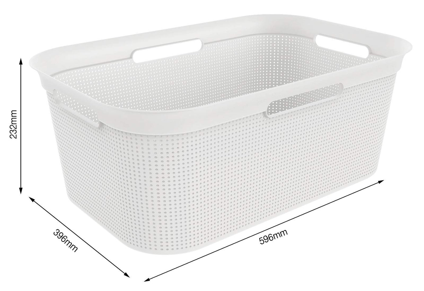 Rotho Brisen 4er-Set Wäschekorb 40l, Kunststoff (PP) BPA-frei, blau, 4 x 40l (59.6 x 39.6 x 23.2 cm)… (Beige)