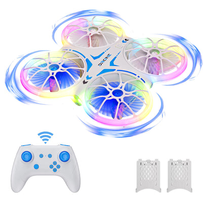 Ridge's Puddle Mini Drohne für Kinder - Geschenke Junge RC Flugzeug Drone Kinder mit LED Lichter Spielzeug ab 6 7 8 9 10 Jahre Jungen Mädchen 2 Batterien