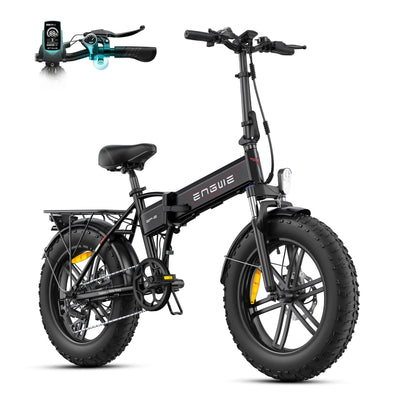 ENGWE E Bike Klapprad, 48V 13Ah Removable Akku bis 120km，20×4.0 Zoll Fette Reifen, 7-Speed E-Bike für Jedes Terrain