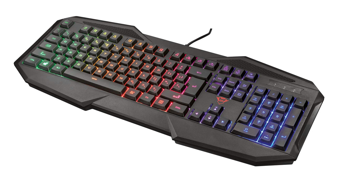 Trust Gaming Avonn Gaming Beleuchtete Tastatur [Italienisches Layout] Schwarz