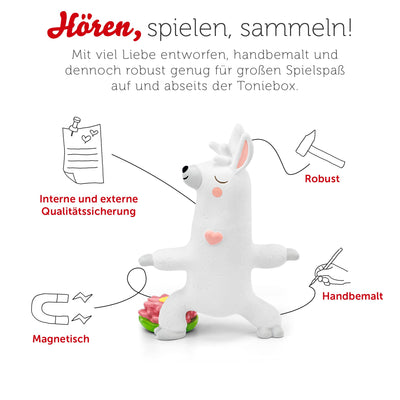tonies Hörfiguren für Toniebox, Yoga-Geschichten mit Lama Sara – Mit leichten Übungen zum Entspannen, Hörspiel für Kinder ab 4 Jahren, Spielzeit ca. 60 Minuten