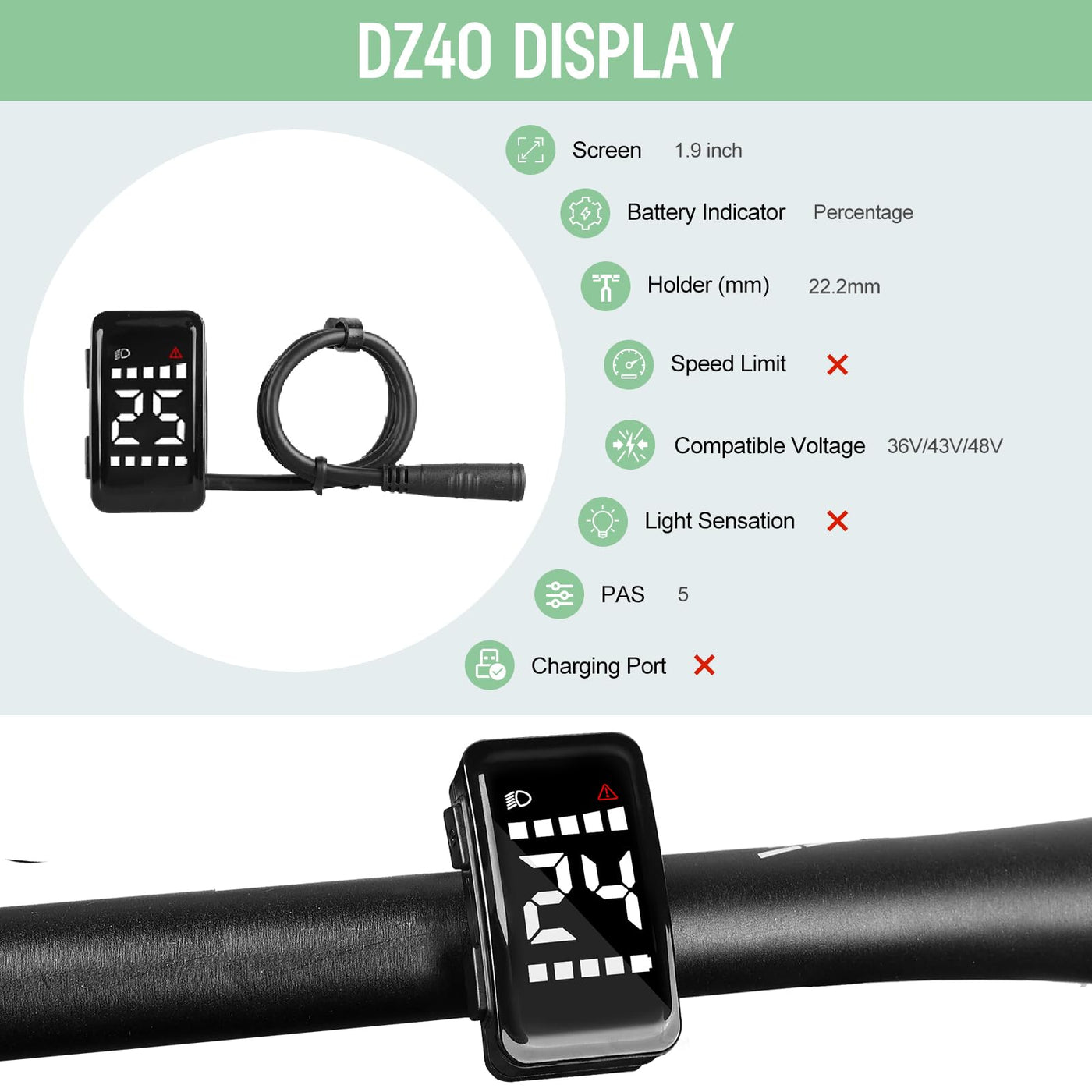 BAFANG Mittelmotor 36V 250W BBS01B Ebike Umbausatz Elektrofahrrad Kit mit Optionales Ebike Display,Elektrofahrrad Umbausatz Motor für BB68mm, DZ40 Anzeige