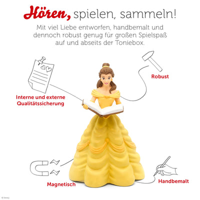 tonies Hörfiguren Bundle für Toniebox, 3 x Disney Prinzessinnen: Die Schöne und das Biest, Rapunzel – Neu verföhnt & Dornröschen, für Kinder ab 4 Jahren