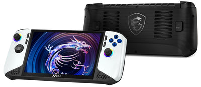 MSI Claw 8 AI+ Gaming Handheld, Polar Tempest Edition, 8 Zoll FHD+ 120 Hz Display, Intel Core Ultra 7 Prozessor 258V, 32 GB RAM, 2 TB SSD, Intel Arc Grafik, Windows 11 Home, Schwarz/Weiß, A2VM-091