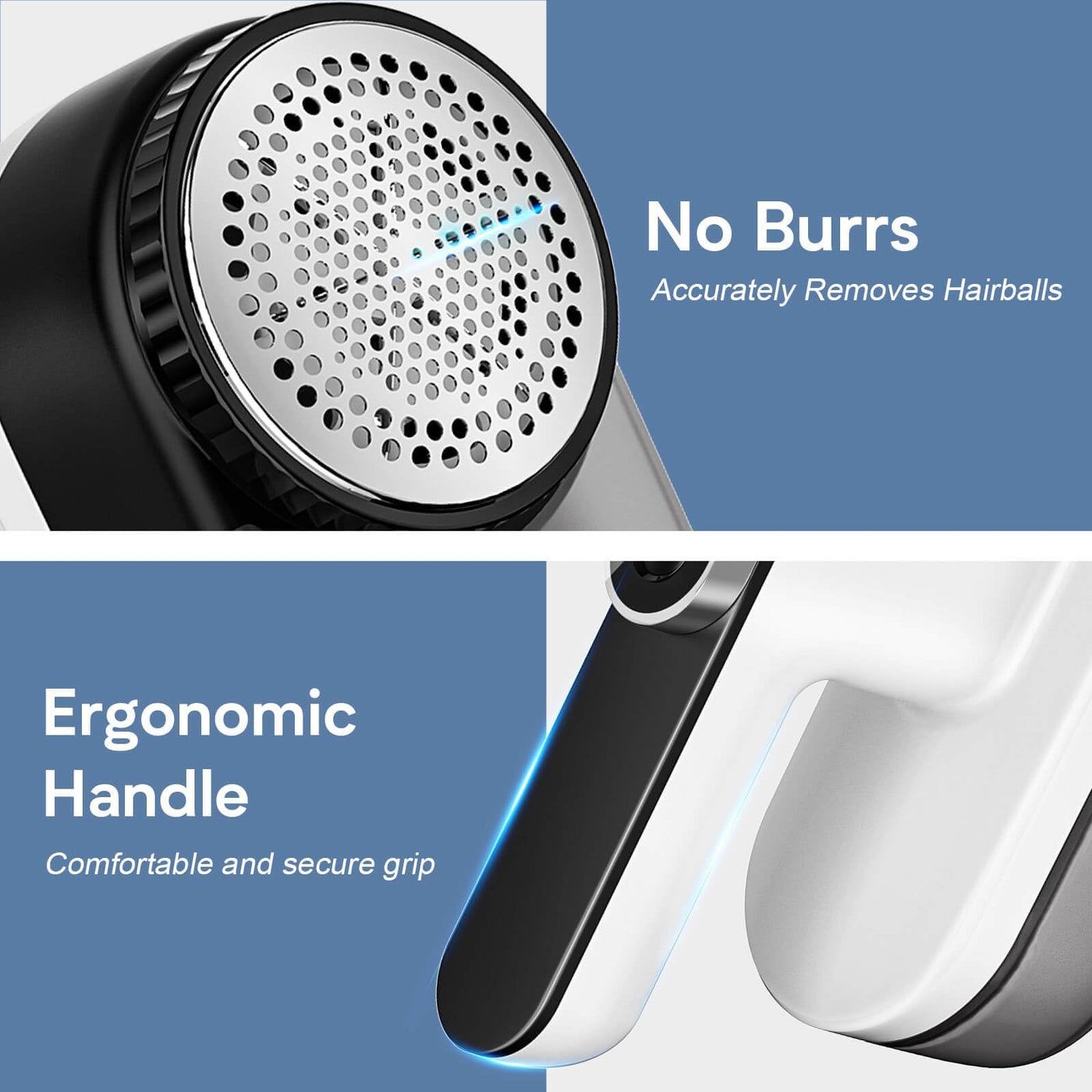 HAPPHOOH Fusselrasierer Elektrische, Fusselentferner USB Aufladbar, 3 Geschwindigkeiten einstellbar, LED anzeige, Entfussler Entfernt Knötchen für Kleidung, Sofa