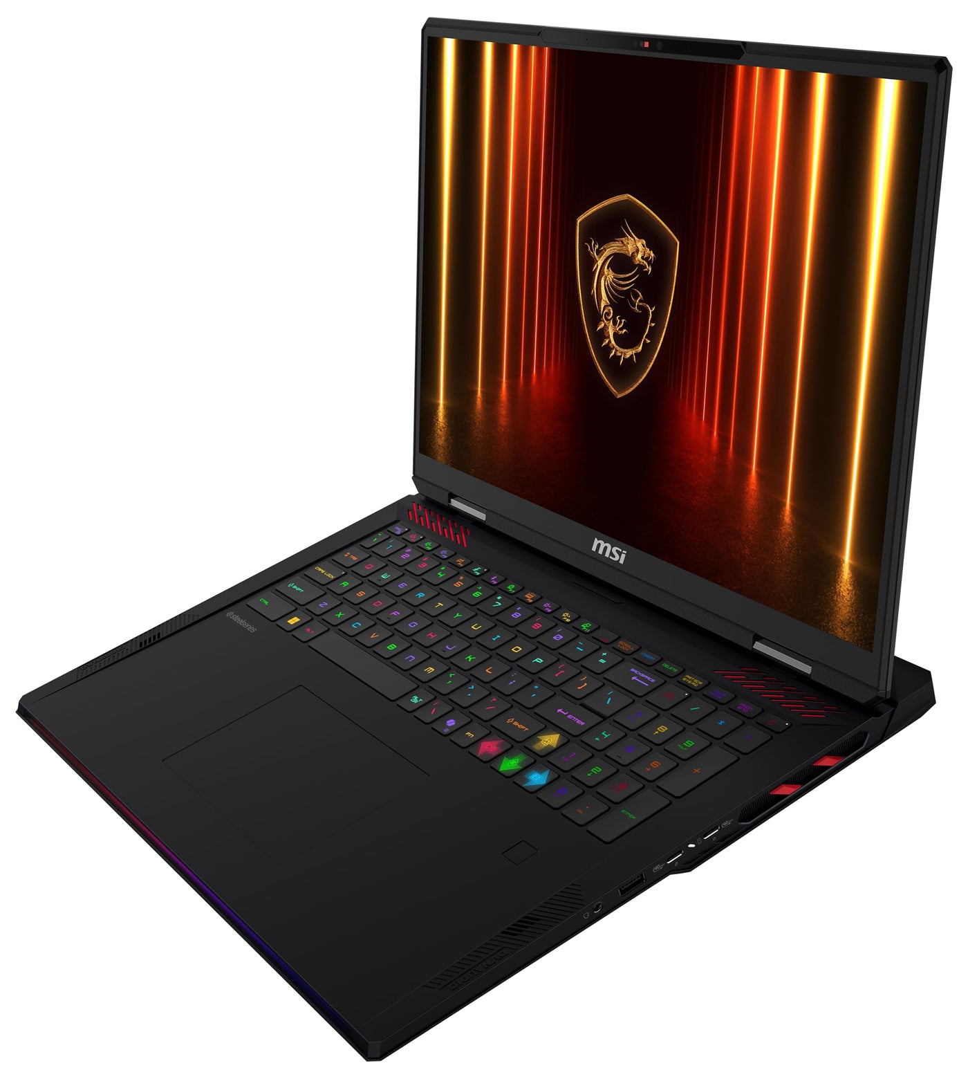 MSI Raider A18 HX Gaming-Laptop, 18" UHD+ Mini-LED 120 Hz Display, AMD Ryzen 9 9955HX3D, NVIDIA GeForce RTX 5080, 64 GB DDR5, 2 TB SSD, Windows 11 Home, QWERTZ Tastatur, A9WIG-080