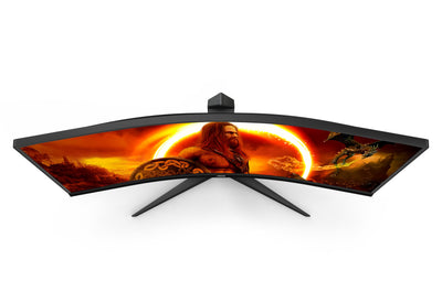 AOC Gaming CU34G2XPD – 34-Zoll-WQHD-Curved-Monitor, 180 Hz, schnelle VA, 1 ms GTG, FreeSync Premium, HDR400, höhenverstellbarer Standfuß (3440 x 1440, HDMI, DisplayPort, USB-Hub)