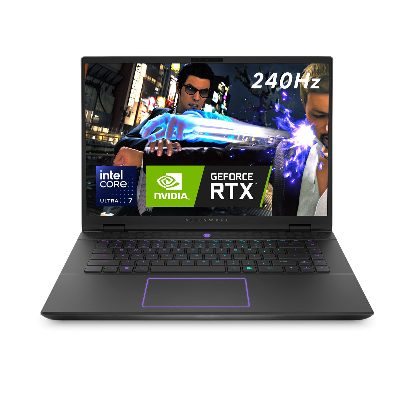 Alienware m16 R2 Gaming Laptop - 16" QHD+ 240Hz, Intel Core Ultra 7 Series 1, 16GB RAM, 1TB SSD, NVIDIA GeForce RTX 4060, Windows 11 Home, German AlienFX Keyboard - Dark Metallic Moon